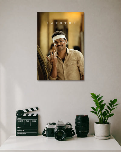 Kaththi Vijay Portrait poster artwork