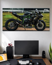 Kawasaki Ninja H2 3 Split Poster Set three-panel artwork 1