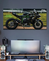 Kawasaki Ninja H2 3 Split Poster Set three-panel artwork 2