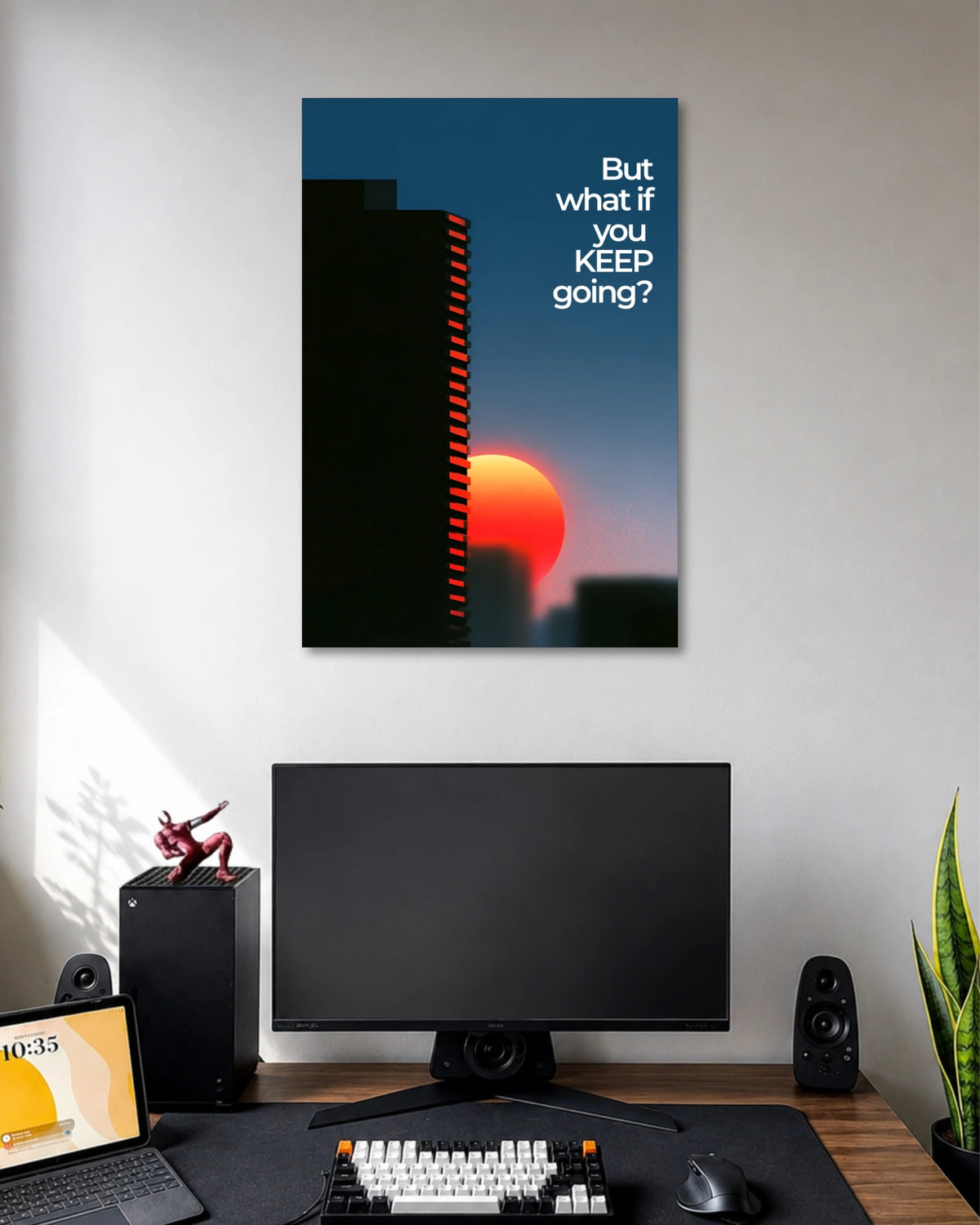 Keep Going Sunset Motivational Poster poster artwork