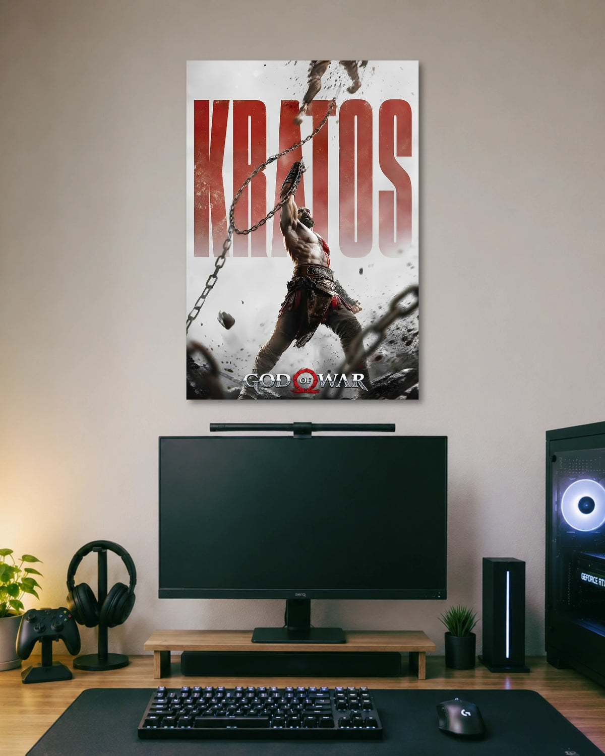 Kratos God of War Poster poster artwork