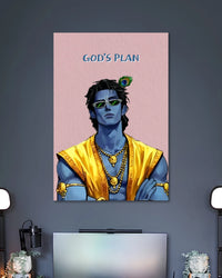 Alternative artwork view of Modern Krishna God's Plan Poster