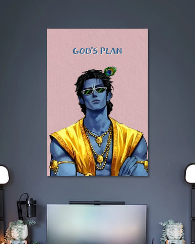Alternative artwork view of Modern Krishna God's Plan Poster