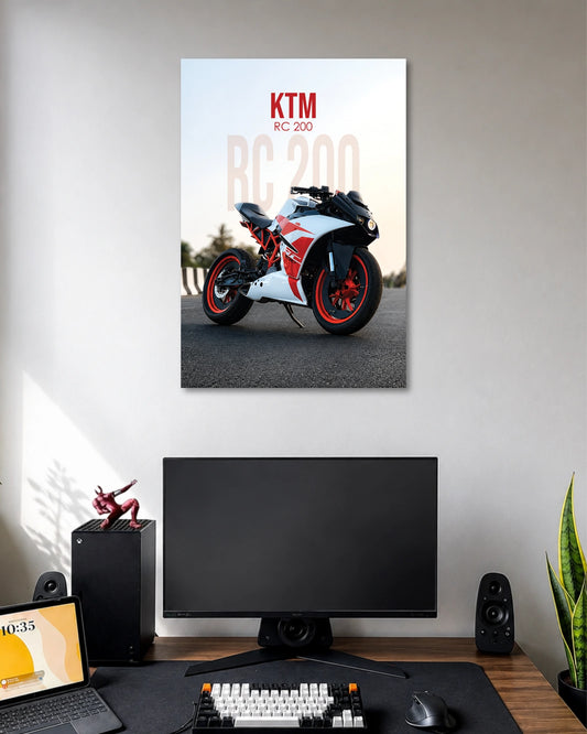 KTM RC 200 Sports Bike Poster poster artwork