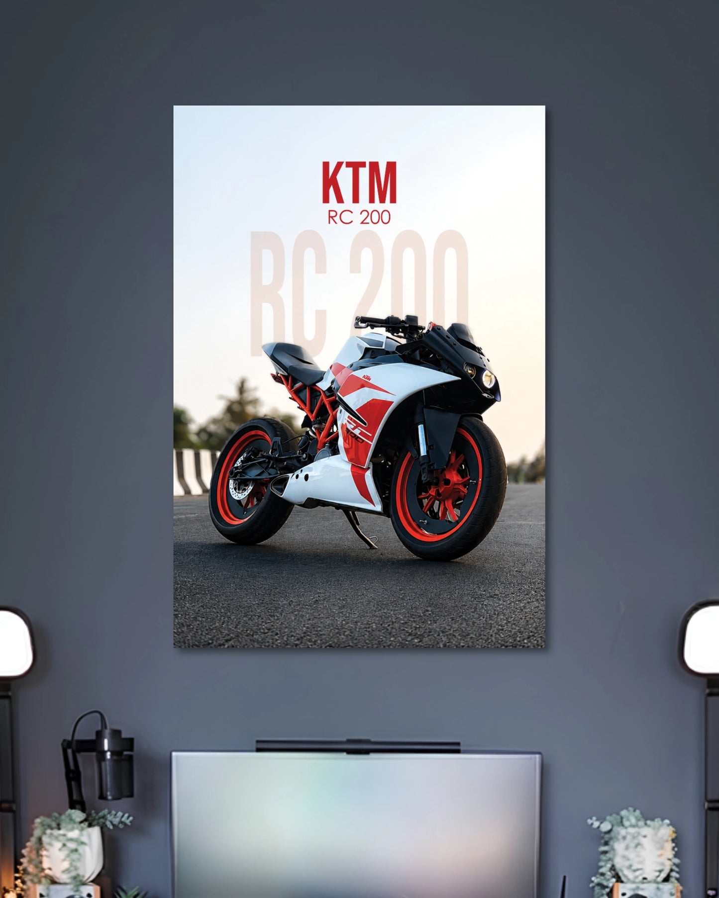 Alternative artwork view of KTM RC 200 Sports Bike Poster