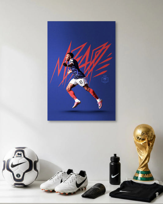 Kylian Mbappe France 10 Football Poster poster artwork