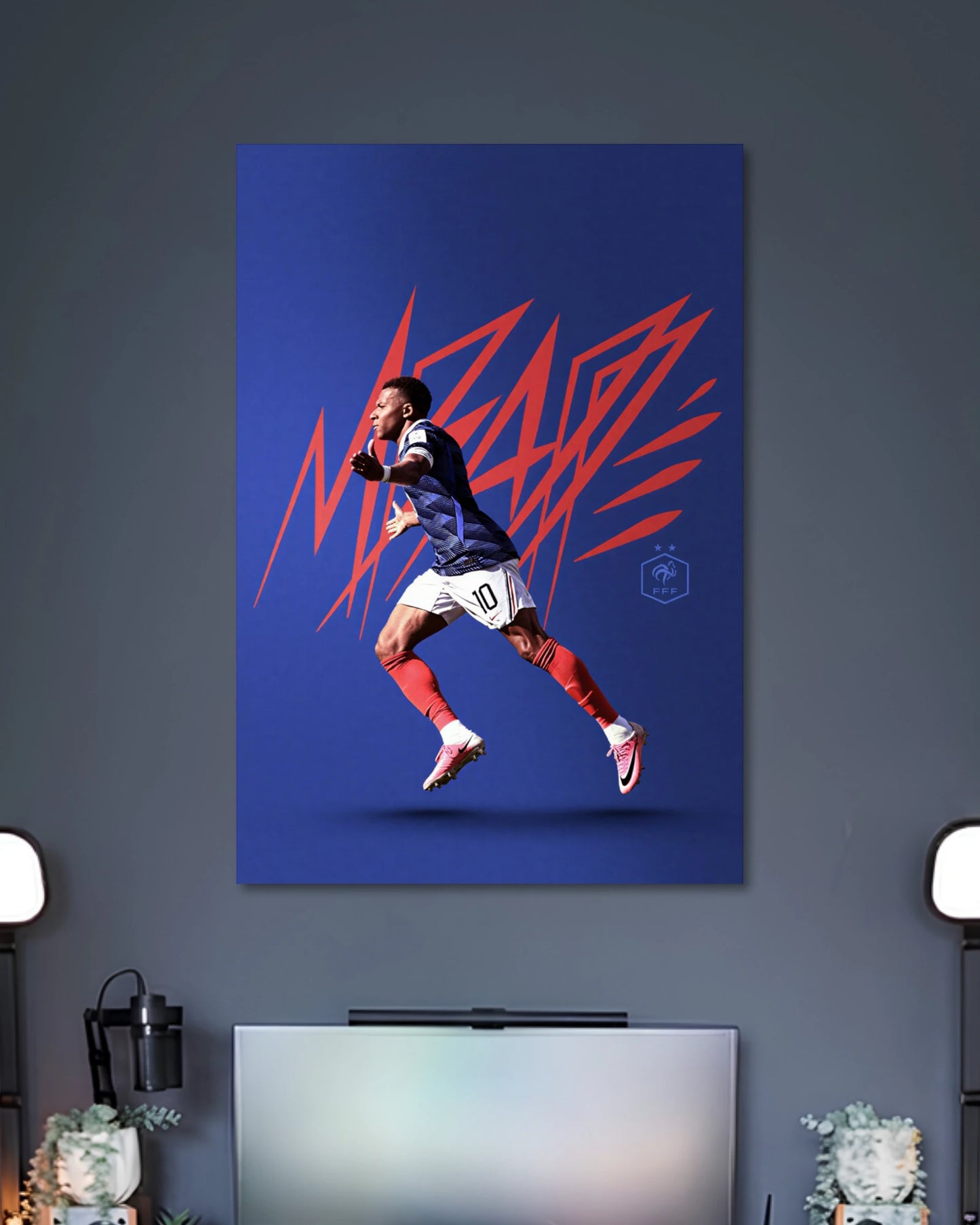 Alternative artwork featuring Kylian Mbappe France 10 Football Poster