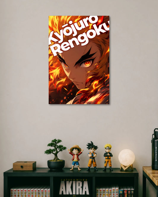 Kyojuro Rengoku Demon Slayer Anime Poster poster artwork
