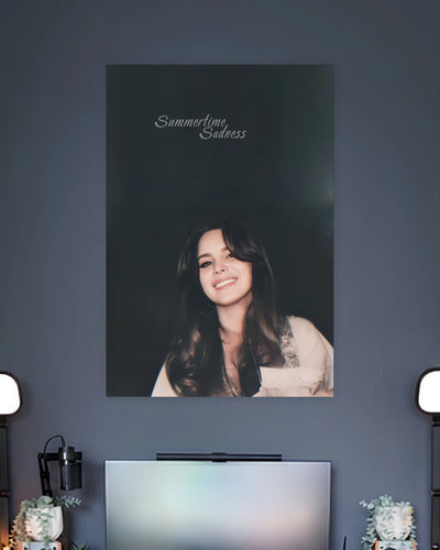 Lana Del Rey Summertime Sadness Poster artwork with bold detailed composition 2