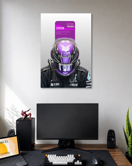 Lewis Hamilton 2008 Radio Poster poster artwork