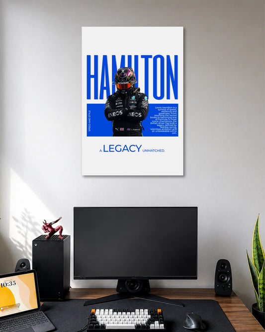 Lewis Hamilton Speed and Style F1 Poster poster artwork