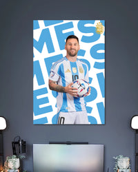 Alternative artwork featuring Lionel Messi Argentina Football Poster