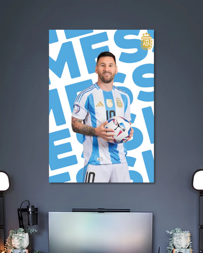 Alternative artwork featuring Lionel Messi Argentina Football Poster