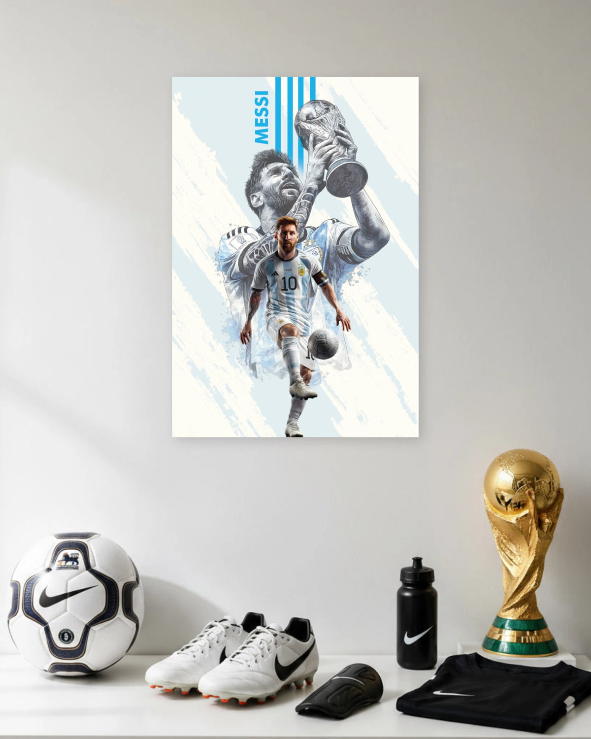 Lionel Messi Champion Legacy Collage poster featuring premium artwork design 1