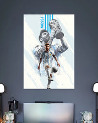Lionel Messi Champion Legacy Collage poster featuring premium artwork design 2