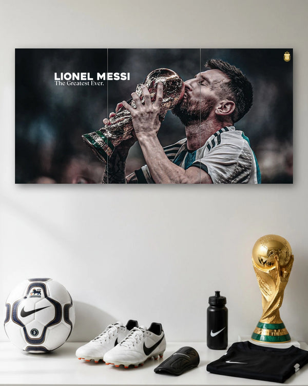 Messi Greatest Ever 3 Piece Split Poster Set