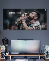 Three-panel Messi Greatest Ever 3 Piece Split Poster Set artwork featuring premium detailed design 2