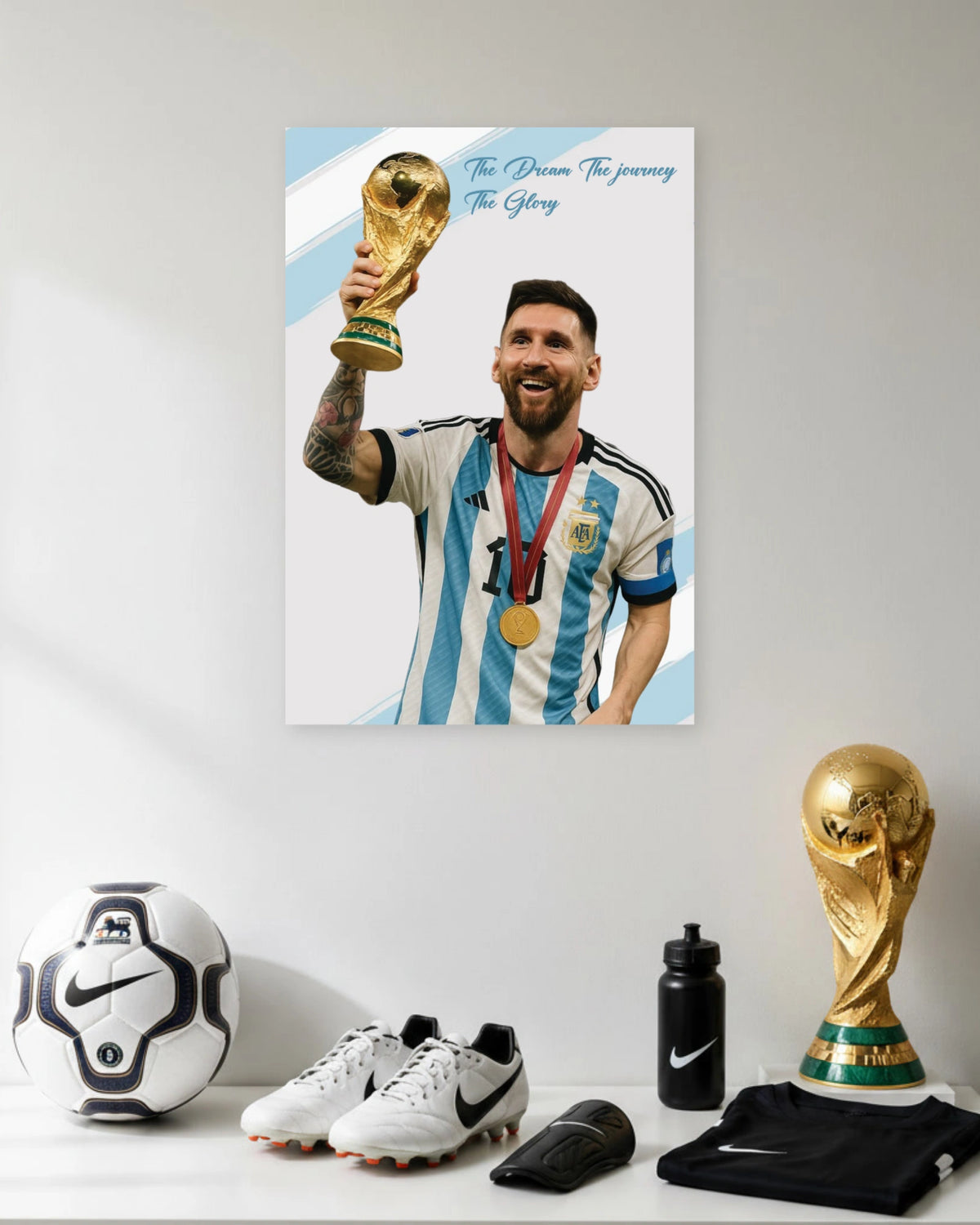 Messi Dream Glory poster featuring premium artwork design 1