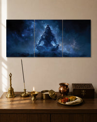 Lord Shiva 3 Piece Split Poster three-panel artwork 1