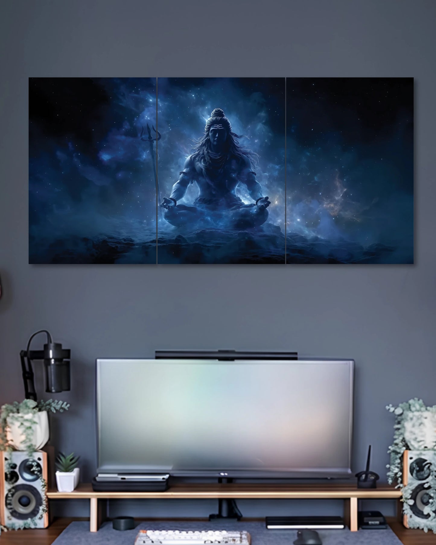 Lord Shiva 3 Piece Split Poster three-panel artwork 2