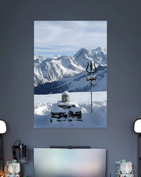 Mahadev Himalayan Shivling Poster artwork with bold detailed composition 2