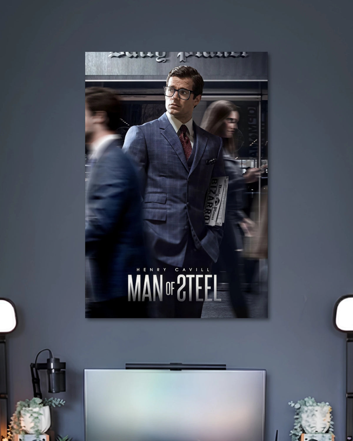 Alternative artwork featuring Man of Steel Henry Cavill Suit Movie Poster