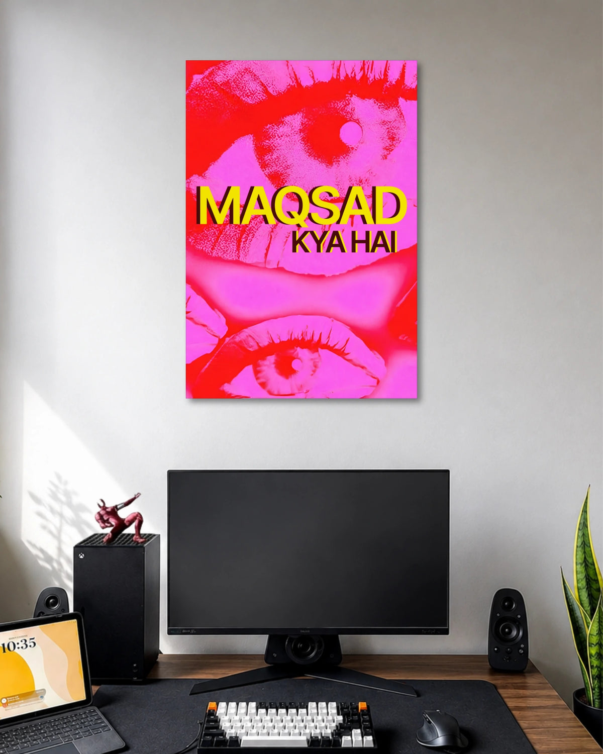 Maqsad Kya Hai Pink Eye Poster poster artwork