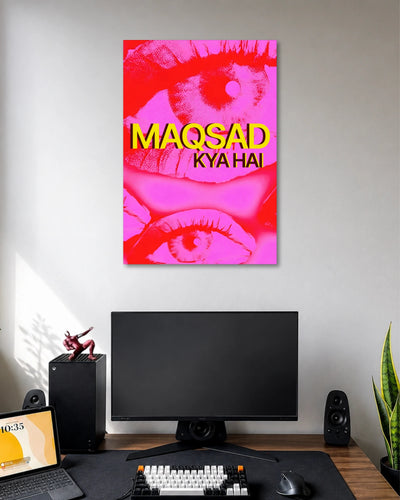 Maqsad Kya Hai Pink Eye Poster poster artwork
