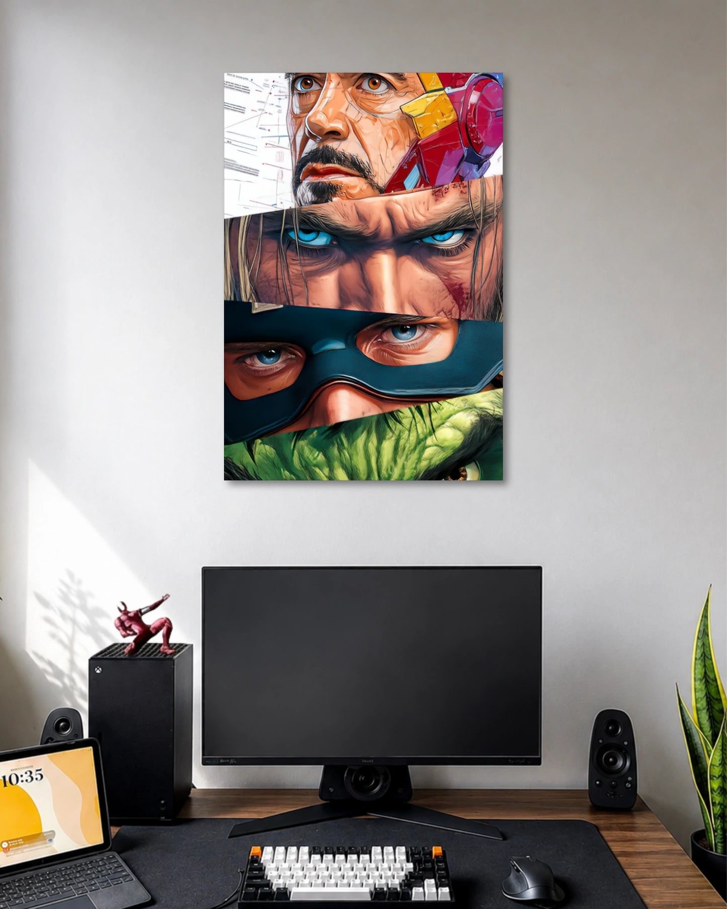 Marvel Superheroes Split Face Character Poster  poster artwork