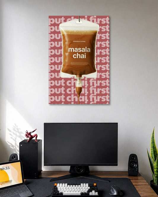 Masala Chai Aesthetic Poster poster artwork