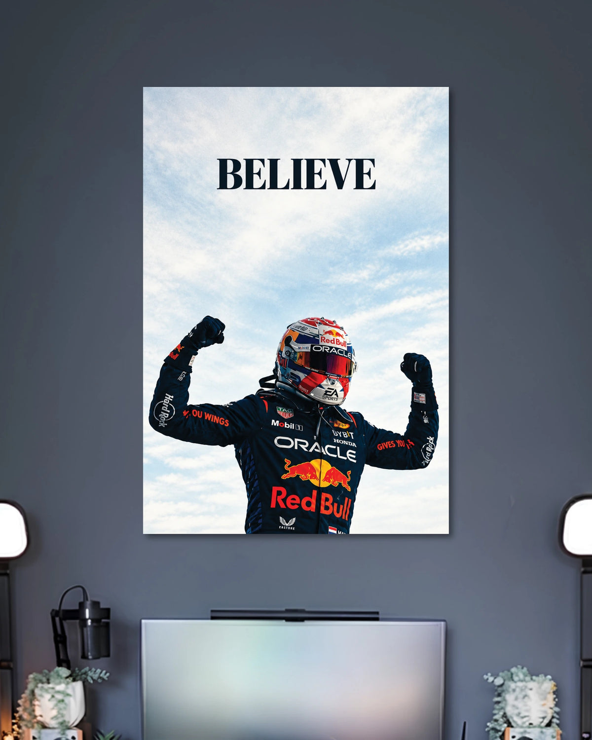 Alternative artwork featuring Max Verstappen Believe Poster