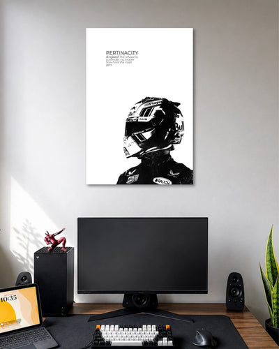 Max Verstappen Pertinacity Formula 1 Poster poster artwork