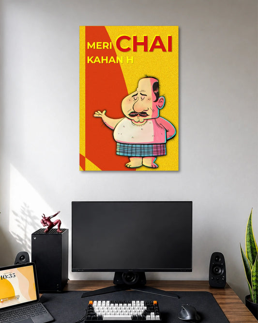 Meri Chai Kahan H Cartoon Poster poster artwork