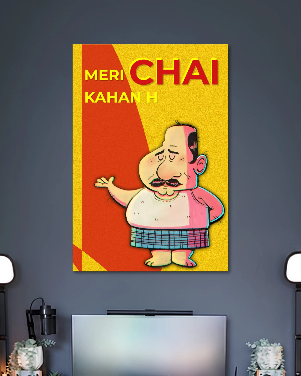 Alternative artwork featuring Meri Chai Kahan H Cartoon Poster