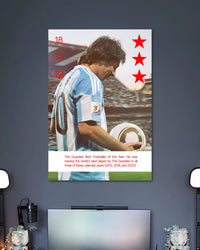 Alternative artwork featuring Lionel Messi Guardian Best Footballer Poster