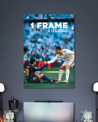 Alternative artwork featuring Messi Ronaldo Football Legends Poster