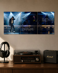Michael Jackson Live Performance 3 Piece Split Poster three-panel artwork 1