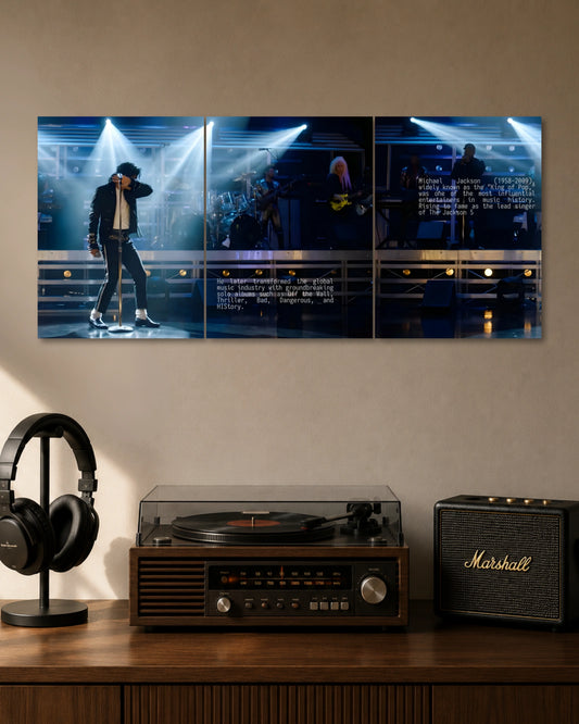 Michael Jackson Live Performance 3 Piece Split Poster three-panel artwork 1