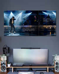 Michael Jackson Live Performance 3 Piece Split Poster three-panel artwork 2