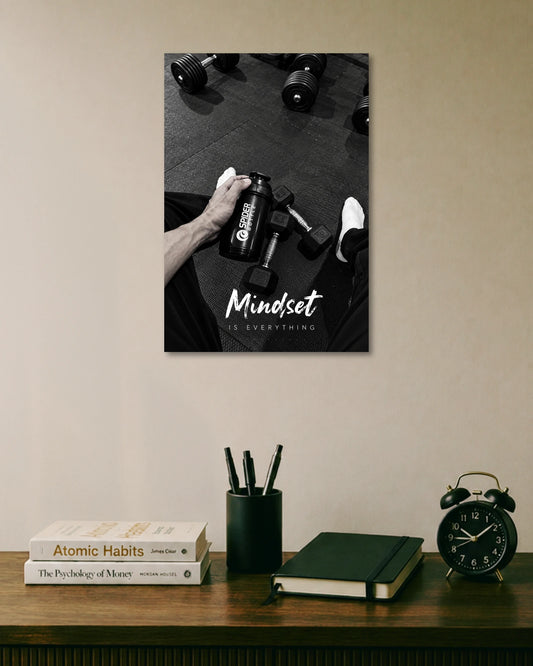 Mindset Is Everything Gym Motivational Poster poster artwork