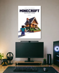 Minecraft Adventure House Poster poster artwork