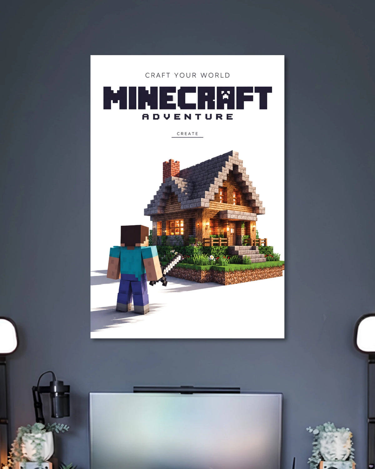 Alternative artwork featuring Minecraft Adventure House Poster