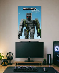 Minecraft Iron Golem Poster artwork with bold detailed composition 1