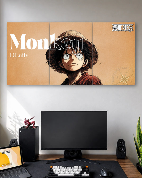 Monkey D. Luffy Vintage 3 Piece Poster Set