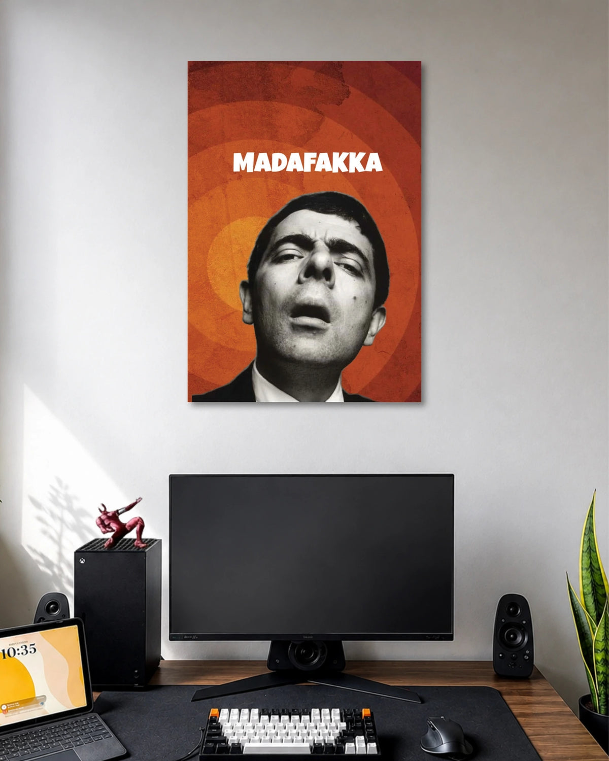 Mr Bean MADAFAKKA Funny Character Poster poster artwork