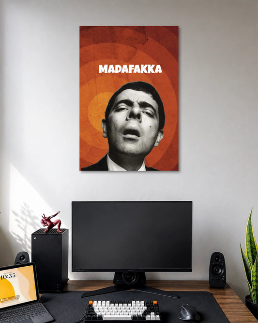 Mr Bean MADAFAKKA Funny Character Poster poster artwork