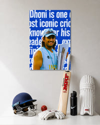 MS Dhoni 2007 World T20 Trophy Cricket Poster poster artwork