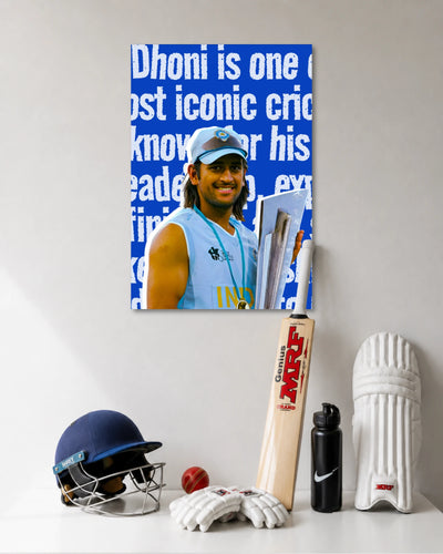 MS Dhoni 2007 World T20 Trophy Cricket Poster poster artwork