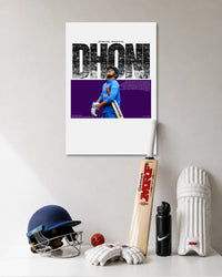 MS Dhoni Captain Cool Indian Cricket Poster poster artwork