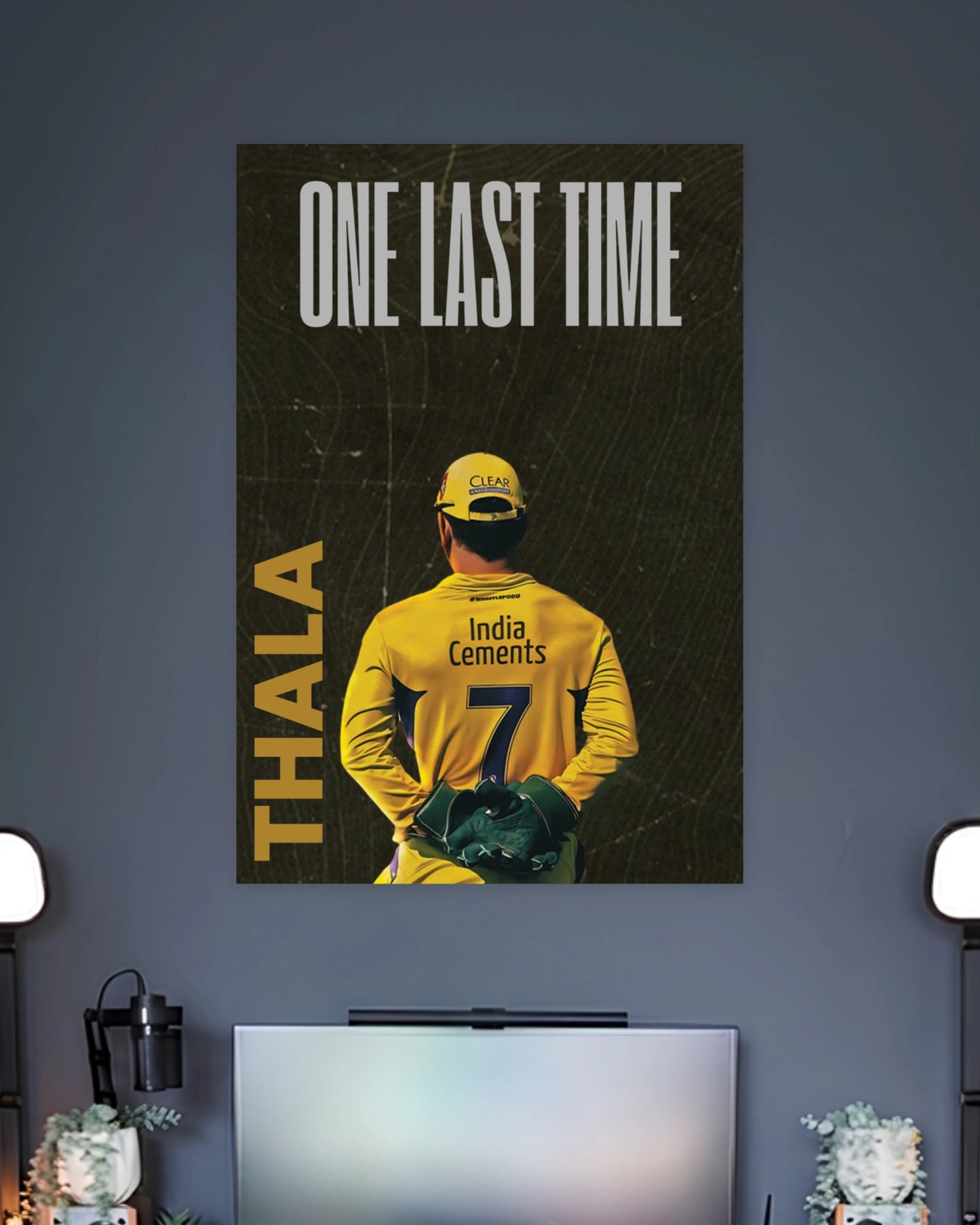 MS Dhoni One Last Time Poster premium artwork 2